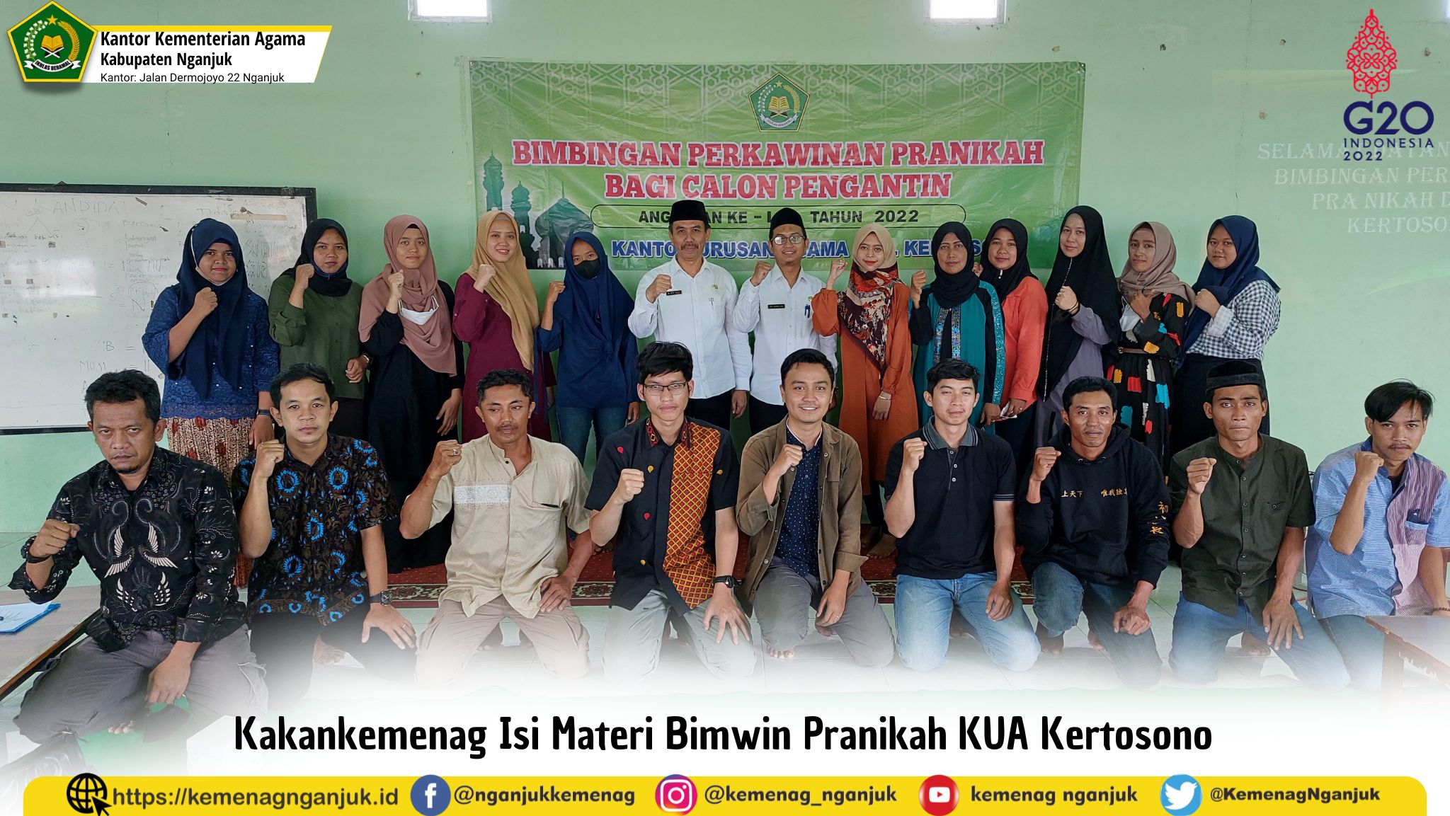 Kakankemenag Isi Materi Bimwin Pranikah KUA Kertosono