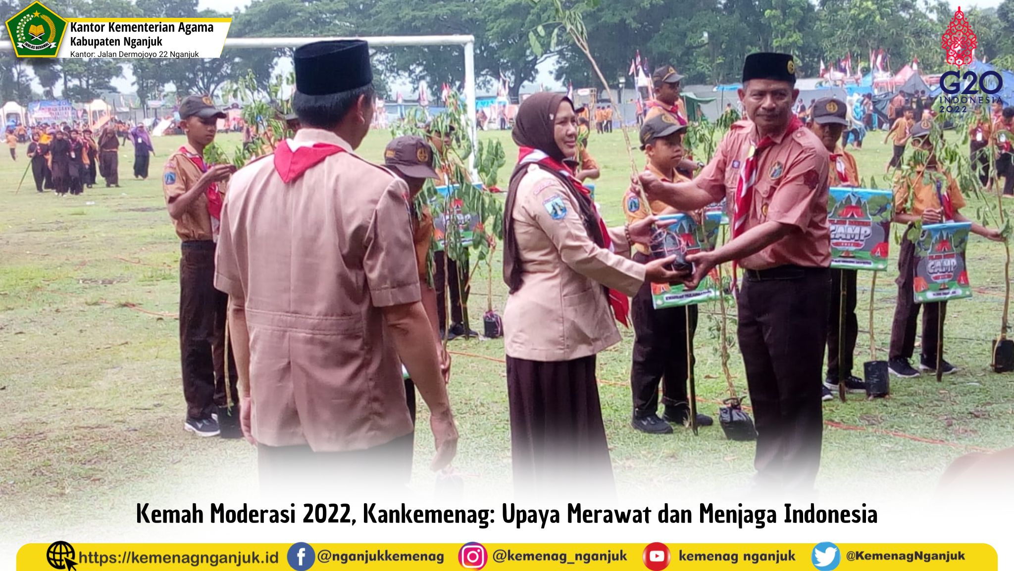 Kemah Moderasi 2022, Kankemenag: Upaya Merawat dan Menjaga Indonesia