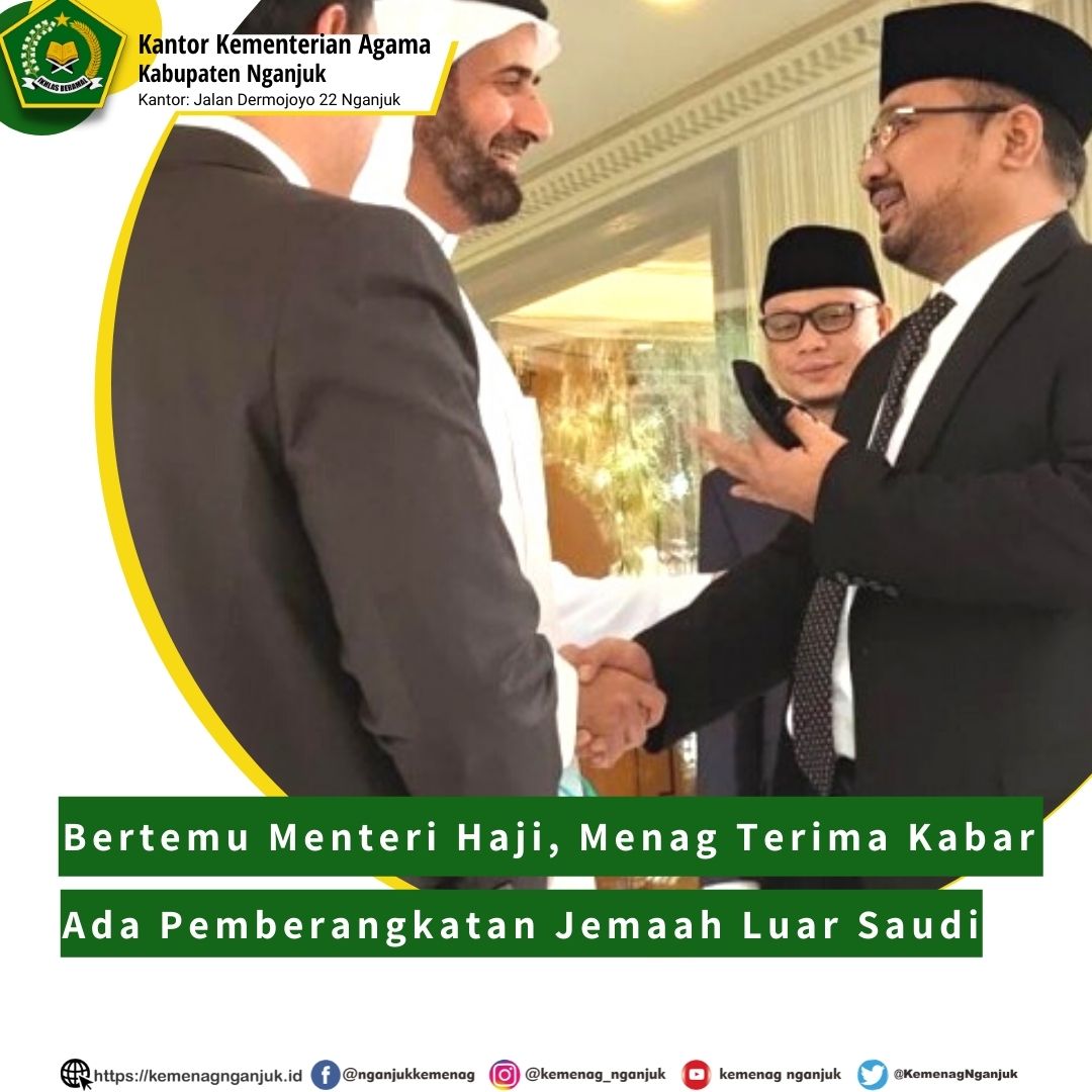 Internasional Bertemu Menteri Haji, Menag Terima Kabar Ada Pemberangkatan Jemaah Luar Saudi