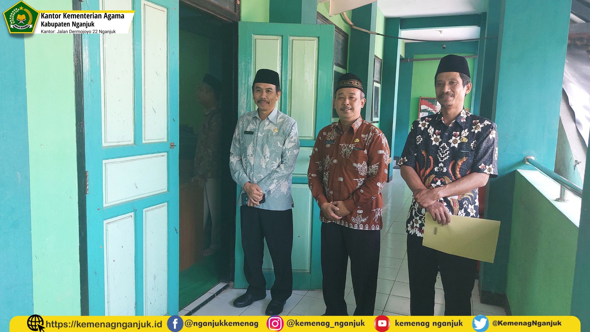 Kepala Kankemenag Nganjuk  Monitoring Pelaksanaan ANBK