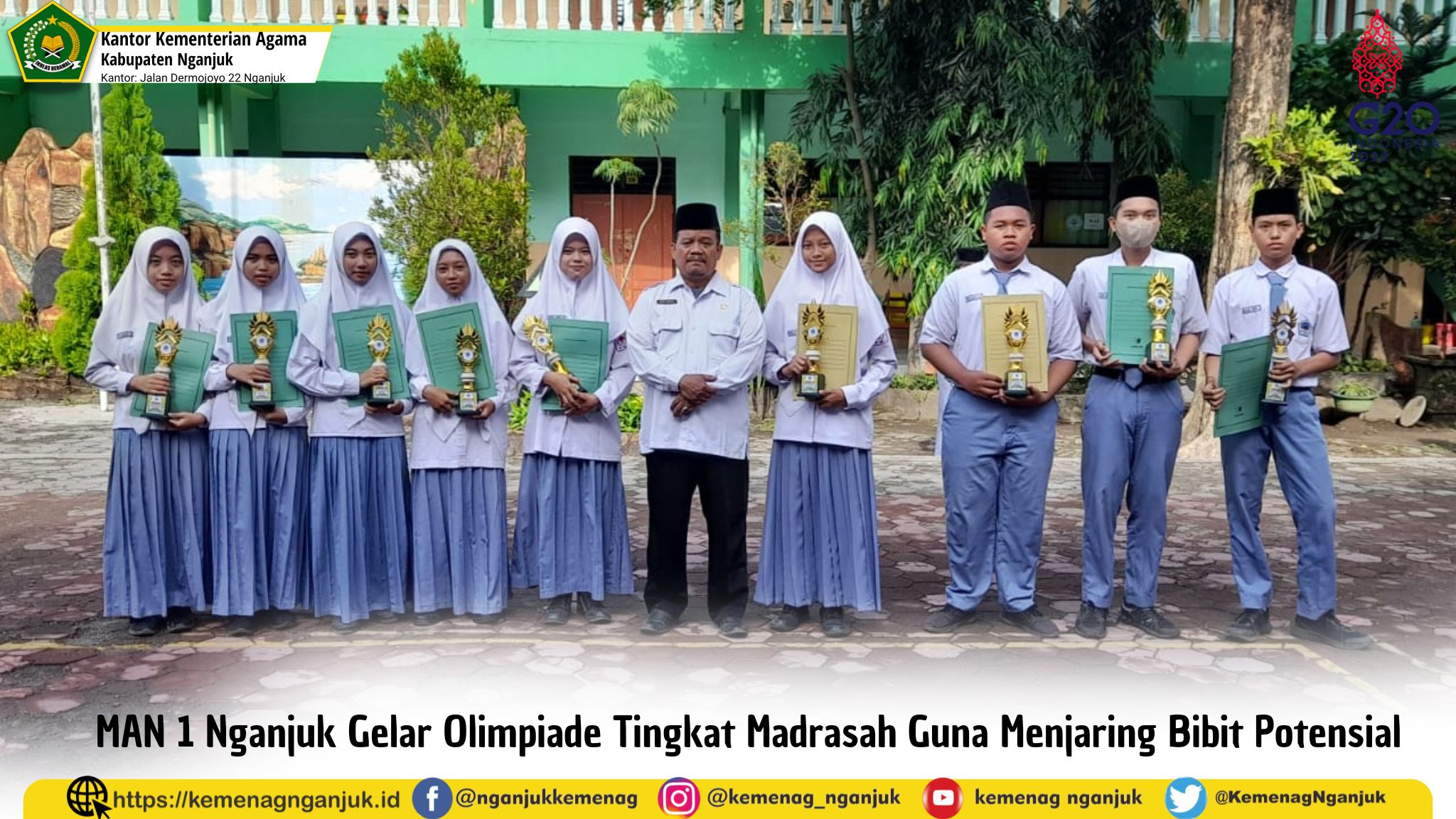 MAN 1 Nganjuk Gelar Olimpiade Tingkat Madrasah Guna Menjaring Bibit Potensial
