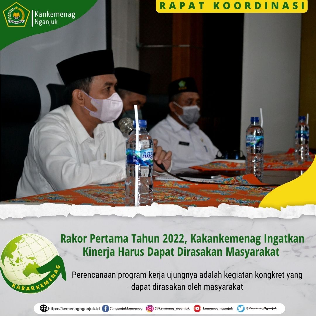 Rakor Pertama Tahun 2022, Kakankemenag Ingatkan Kinerja Harus Dapat Dirasakan Masyarakat