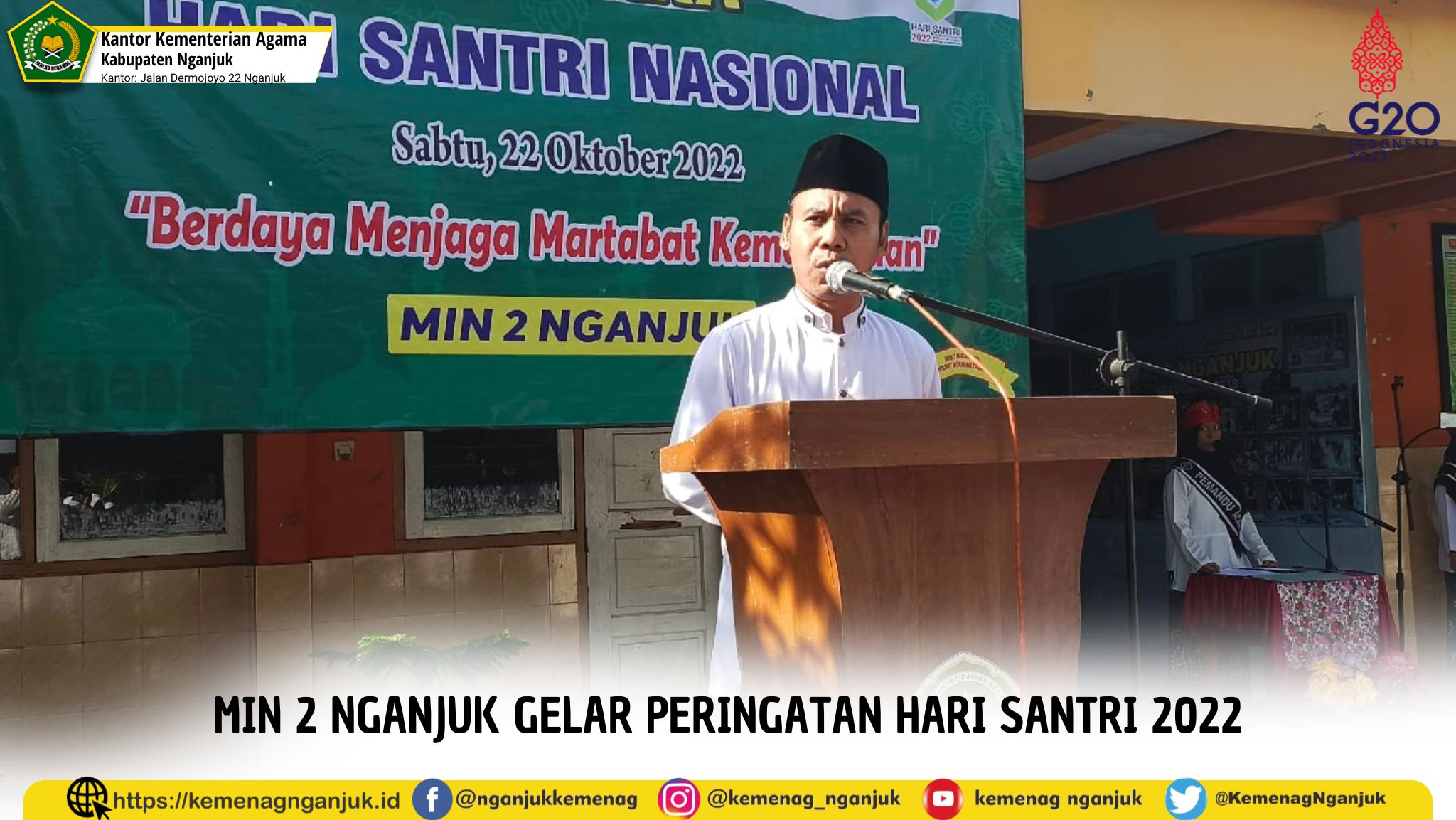 MIN 2 Nganjuk Gelar Peringatan Hari Santri 2022