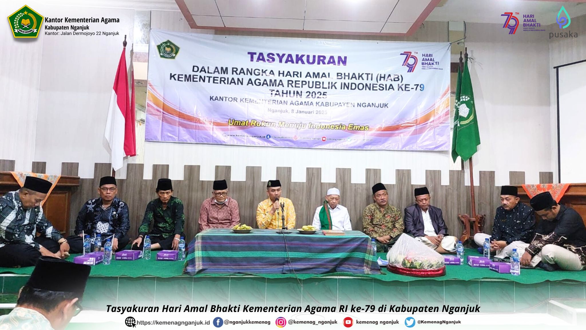 Tasyakuran Hari Amal Bhakti Kementerian Agama RI ke 79 di Kabupaten Nganjuk