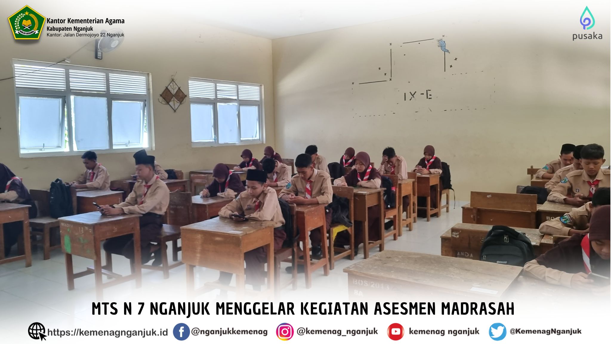 MTs N 7 Nganjuk Menggelar Kegiatan Asesmen Madrasah