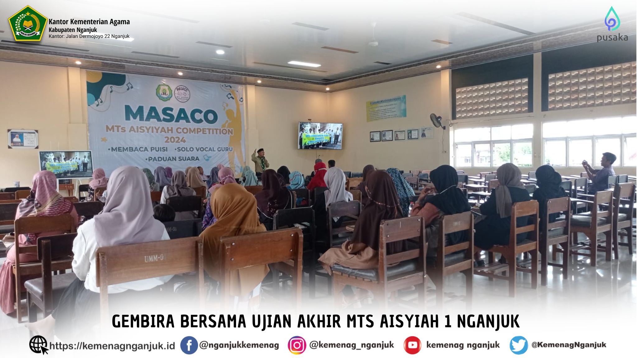 Gembira Bersama Ujian Akhir MTs Aisyiah 1 Nganjuk