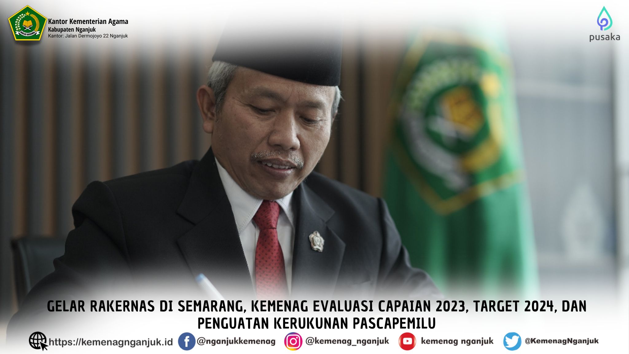 Rakernas  Semarang, Kemenag Evaluasi Capaian 2023, Target 2024, dan Penguatan Kerukunan Pasca Pemilu