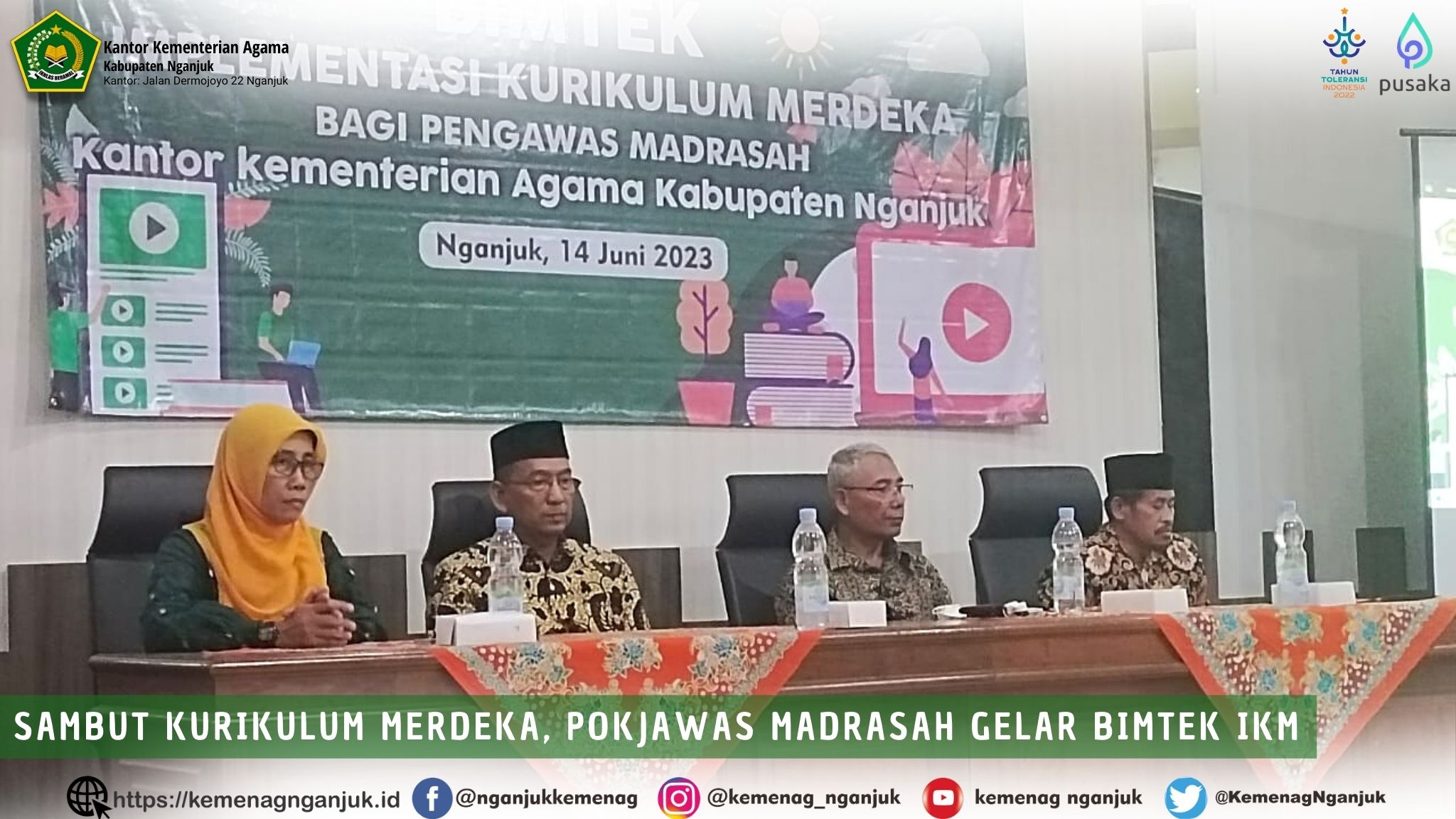 Sambut Kurikulum Merdeka, Pokjawas Madrasah Gelar Bimtek IKM