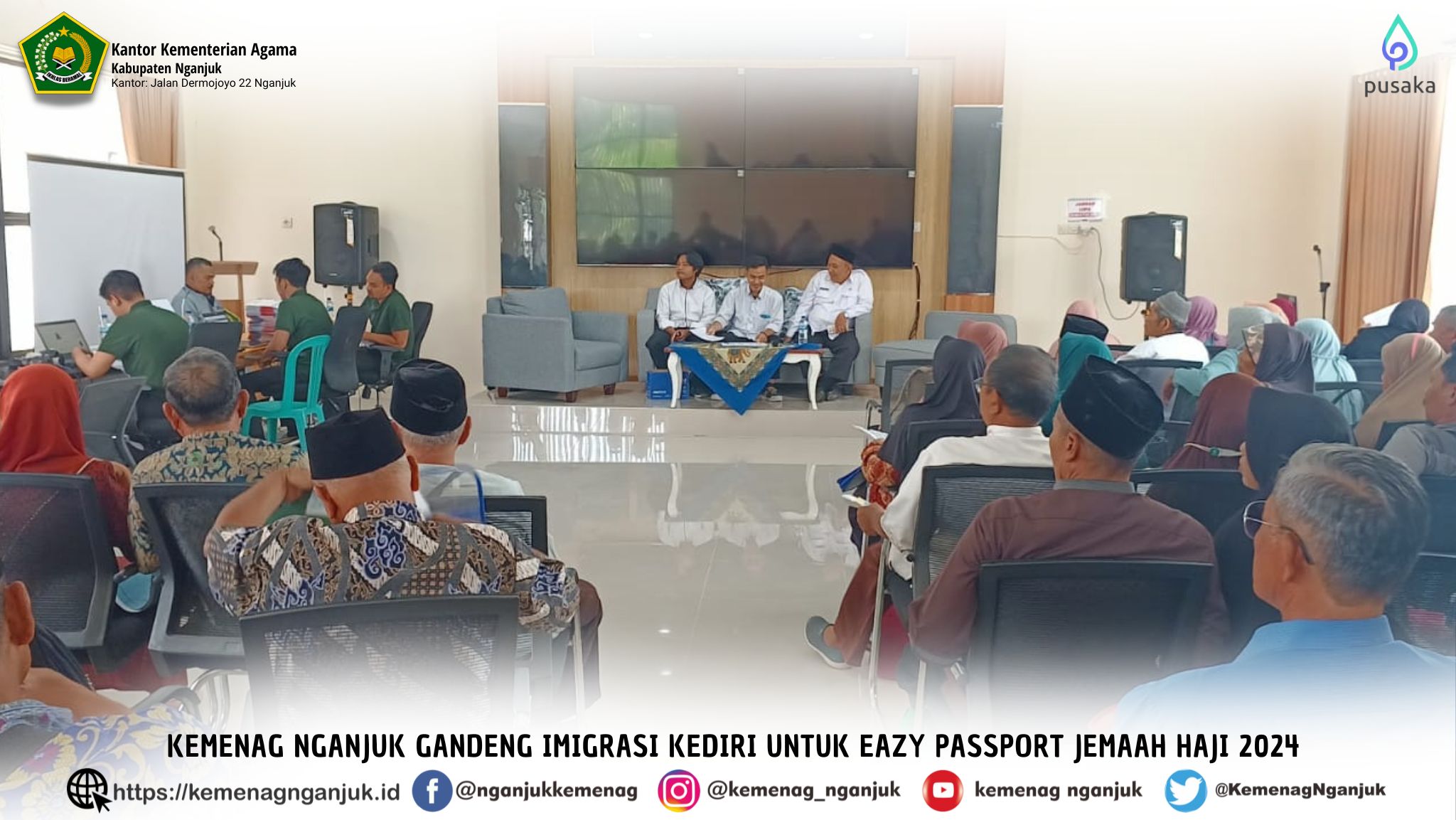 Kemenag Nganjuk Gandeng Imigrasi Kediri untuk Eazy Passport Jemaah Haji 2024