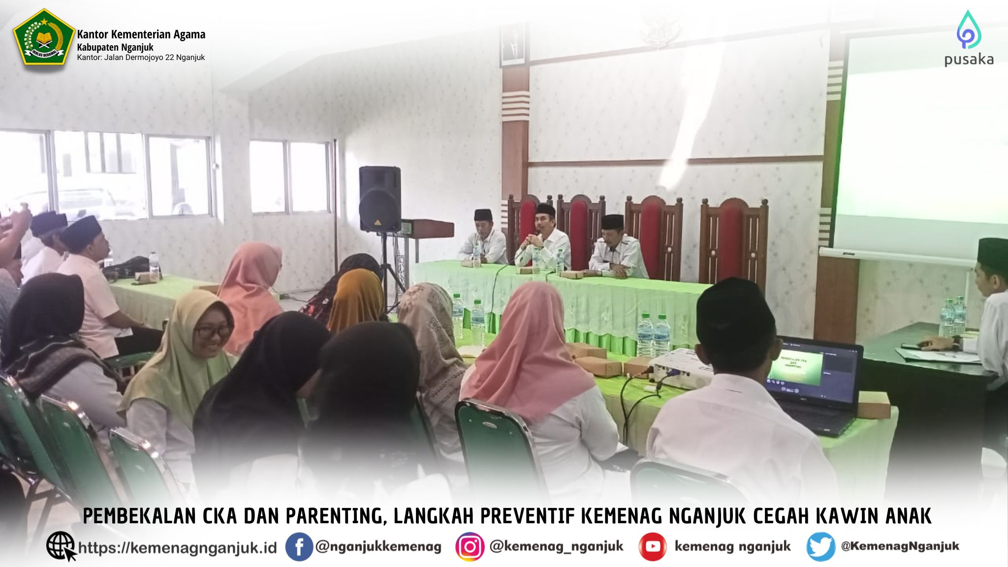 Pembekalan CKA dan Parenting, Langkah Preventif Kemenag Nganjuk Cegah Kawin Anak