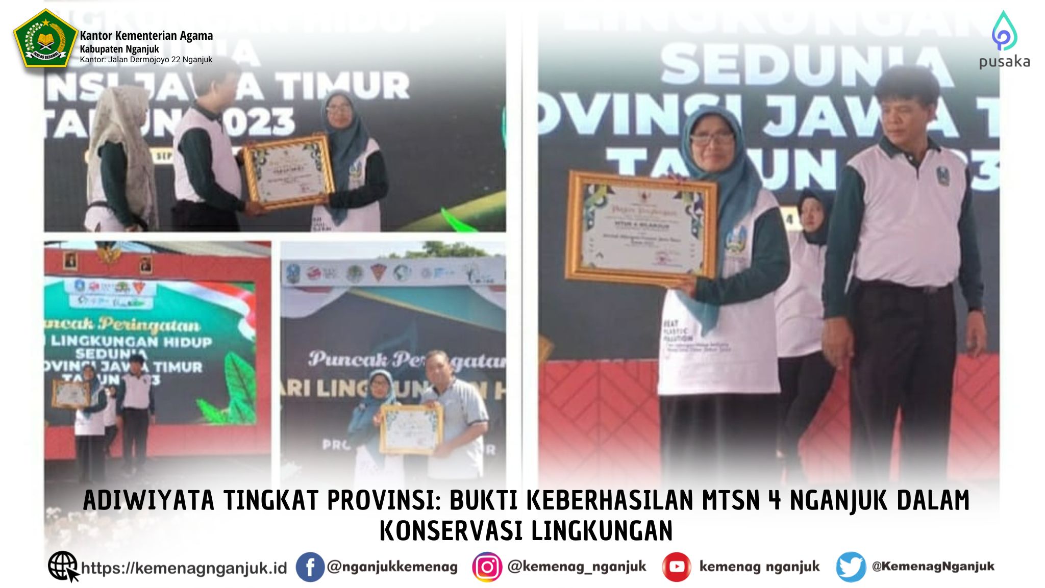 Adiwiyata Tingkat Provinsi: Bukti Keberhasilan MTsN 4 Nganjuk dalam Konservasi Lingkungan