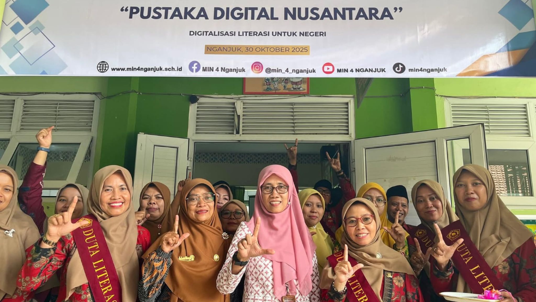 MIN 4 Nganjuk Luncurkan Pustaka Digital Nusantara dan Kukuhkan Duta Literasi Madrasah
