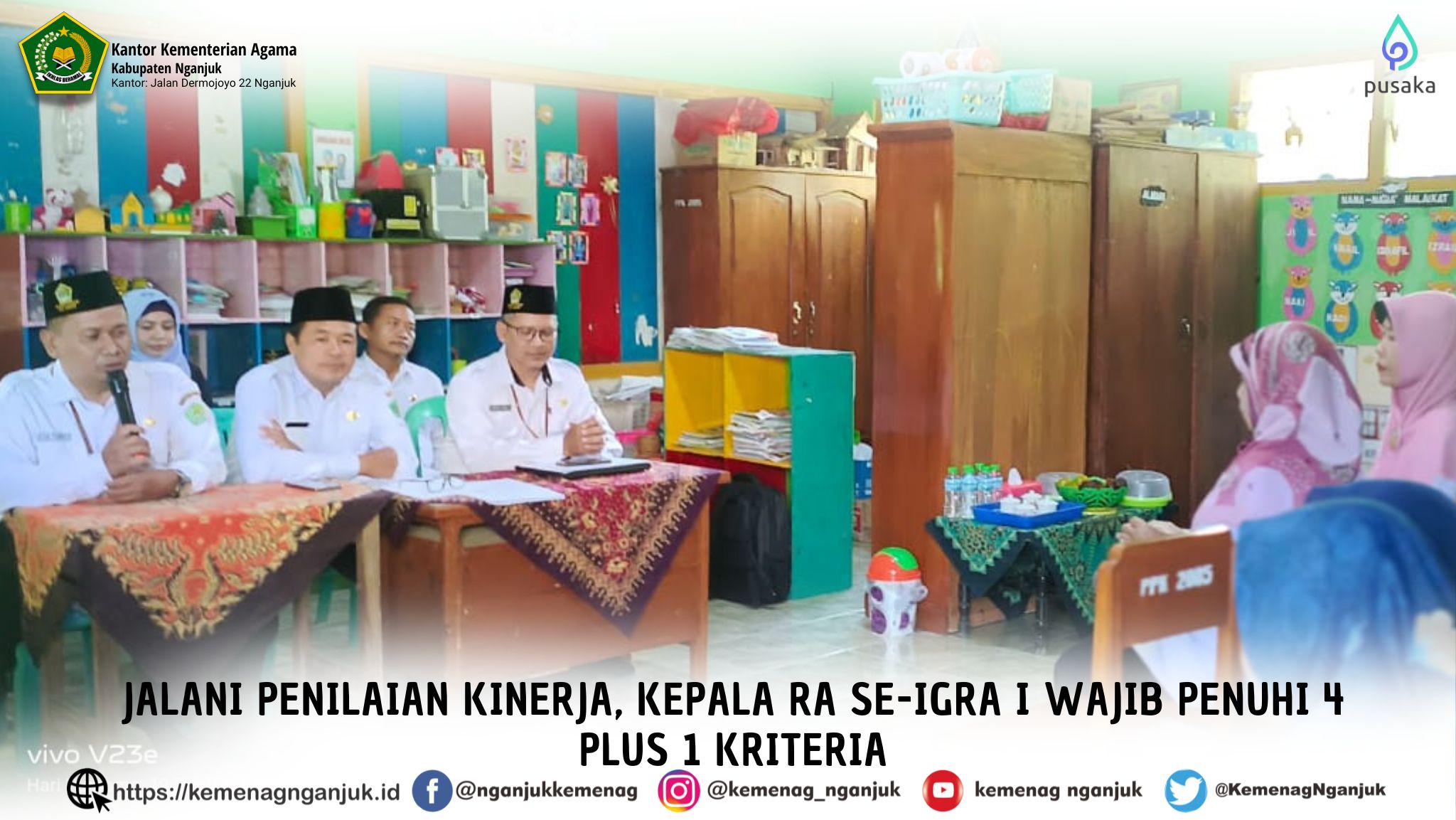 Jalani Penilaian Kinerja, Kepala RA se-IGRA I Wajib Penuhi 4 plus 1 Kriteria