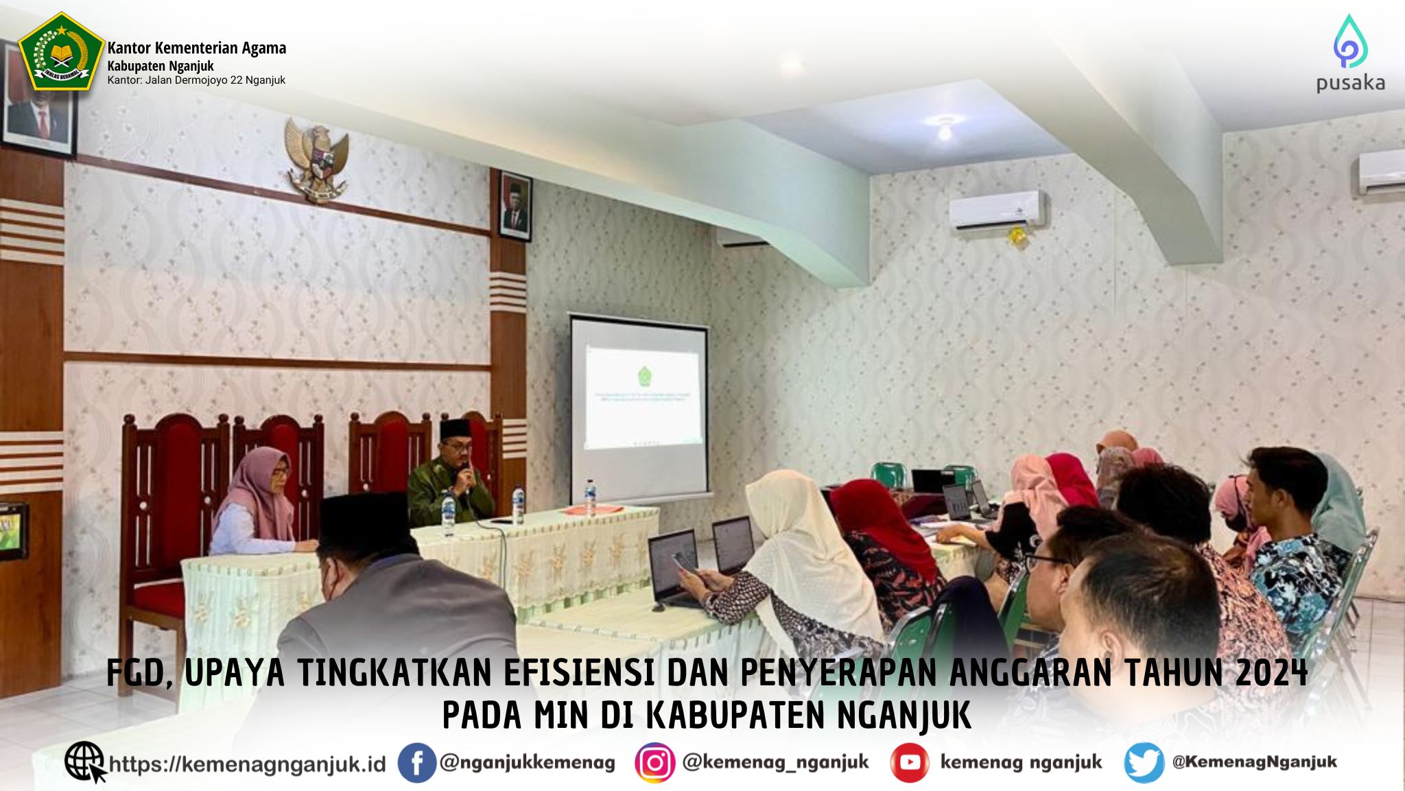 FGD, Upaya Tingkatkan Efisiensi dan Penyerapan Anggaran Tahun 2024 pada MIN di Kabupaten Nganjuk