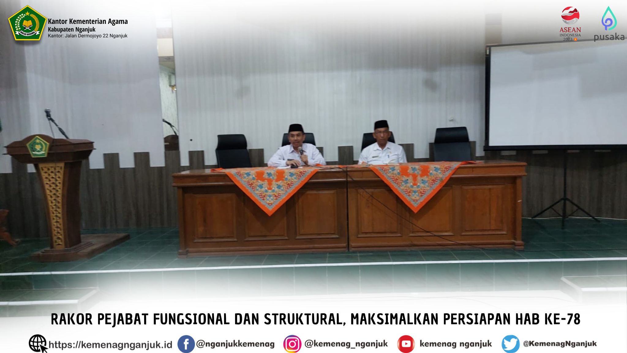 Rakor Pejabat Fungsional dan Struktural, Maksimalkan Persiapan HAB ke-78