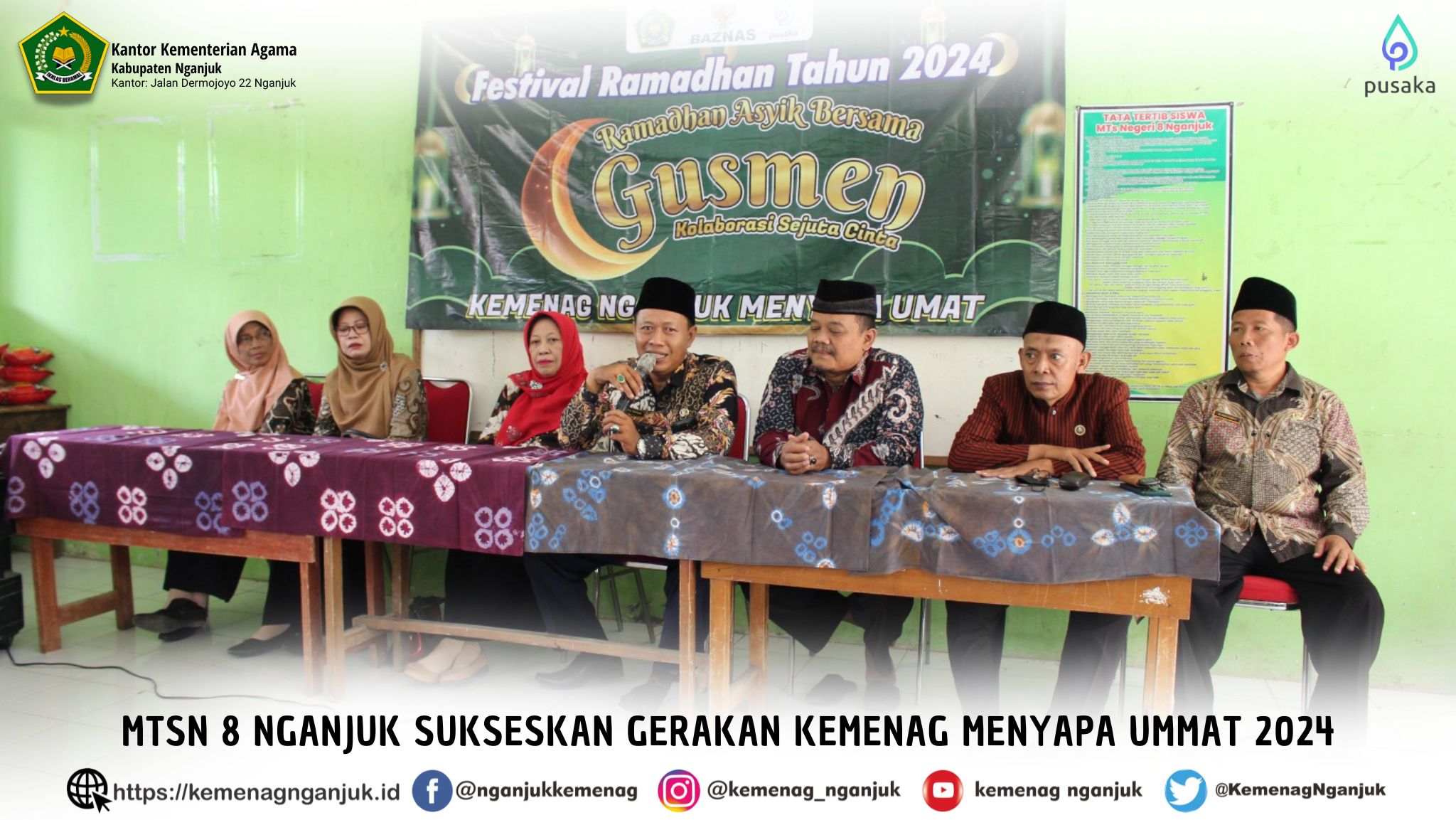 MTsN 8 Nganjuk Sukseskan Gerakan Kemenag Menyapa Ummat 2024
