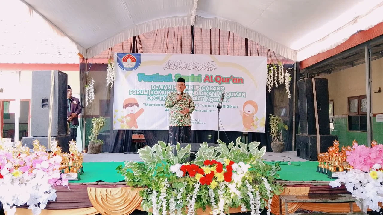 Kasi PD Pontren Kemenag Nganjuk Buka Festival Santri Al-Qur'an Tingkat Kabupaten 2026