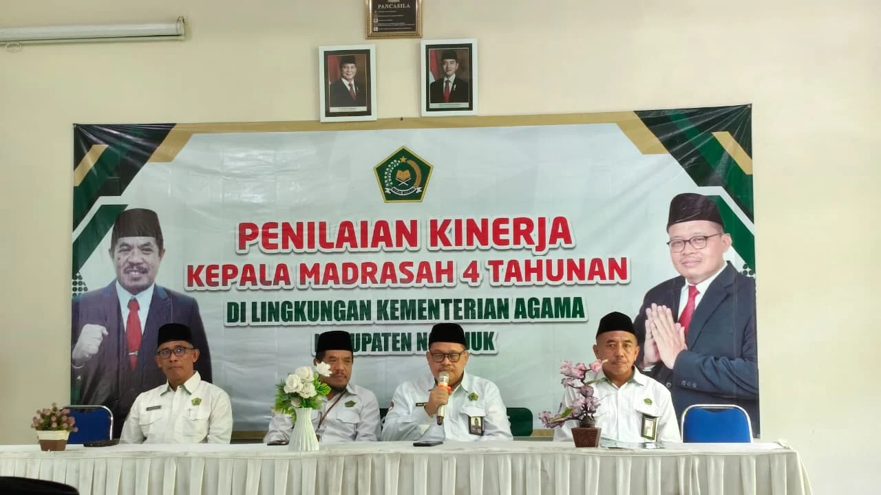 Kabid Penma Kanwil Kemenag Jatim Hadiri Penilaian Kinerja Kepala Madrasah Empat Tahunan di MTsN 5 Nganjuk