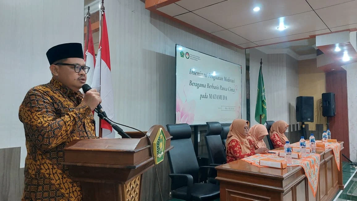 Kakankemenag Nganjuk Buka Diseminasi Penguatan Moderasi Beragama Berbasis Panca Cinta, DWP Didorong Jadi Penggerak Harmoni Keluarga