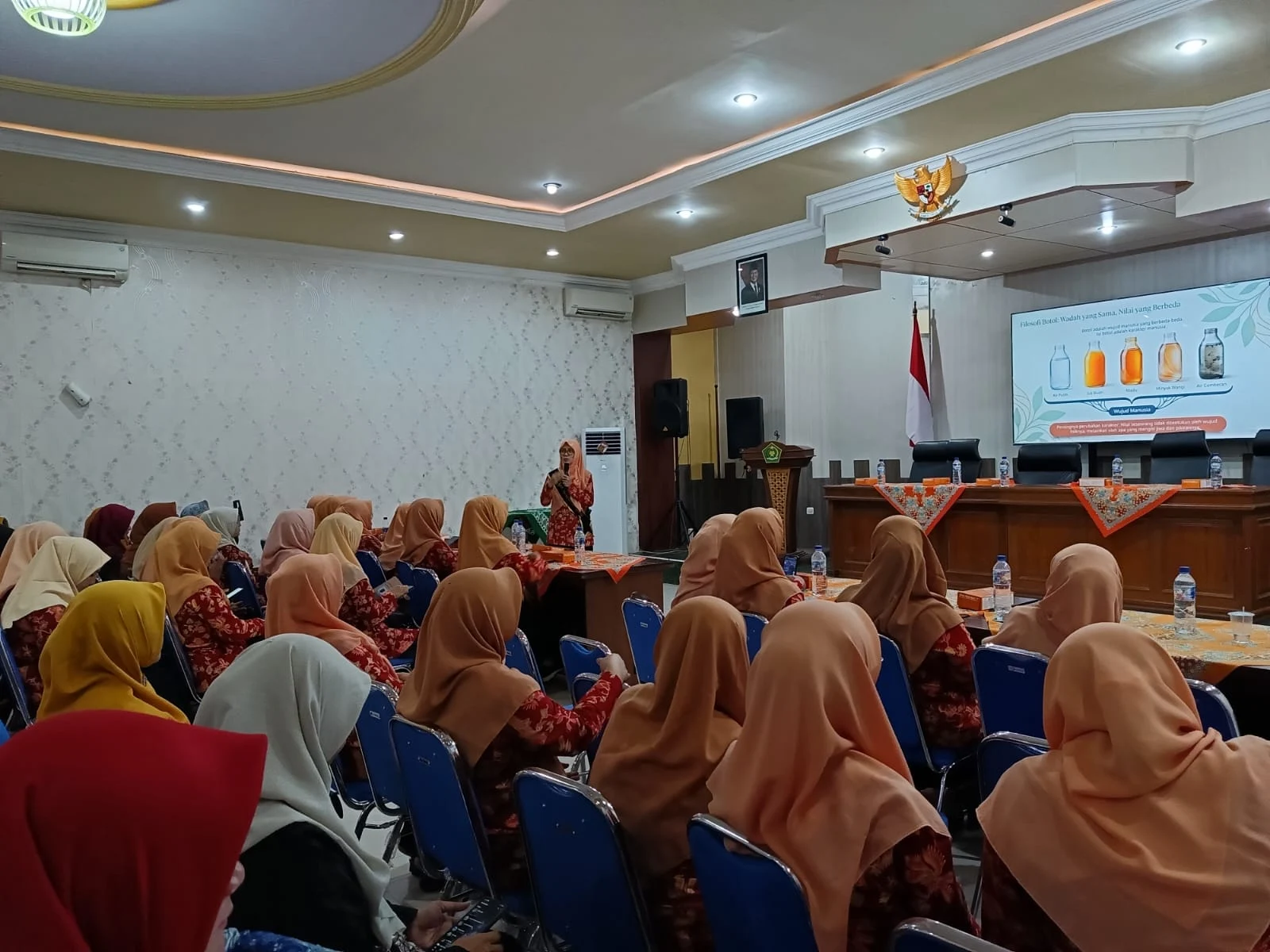 DWP Kankemenag Nganjuk Gelar Diseminasi Penguatan Moderasi Beragama Berbasis Panca Cinta pada MATAMUDA