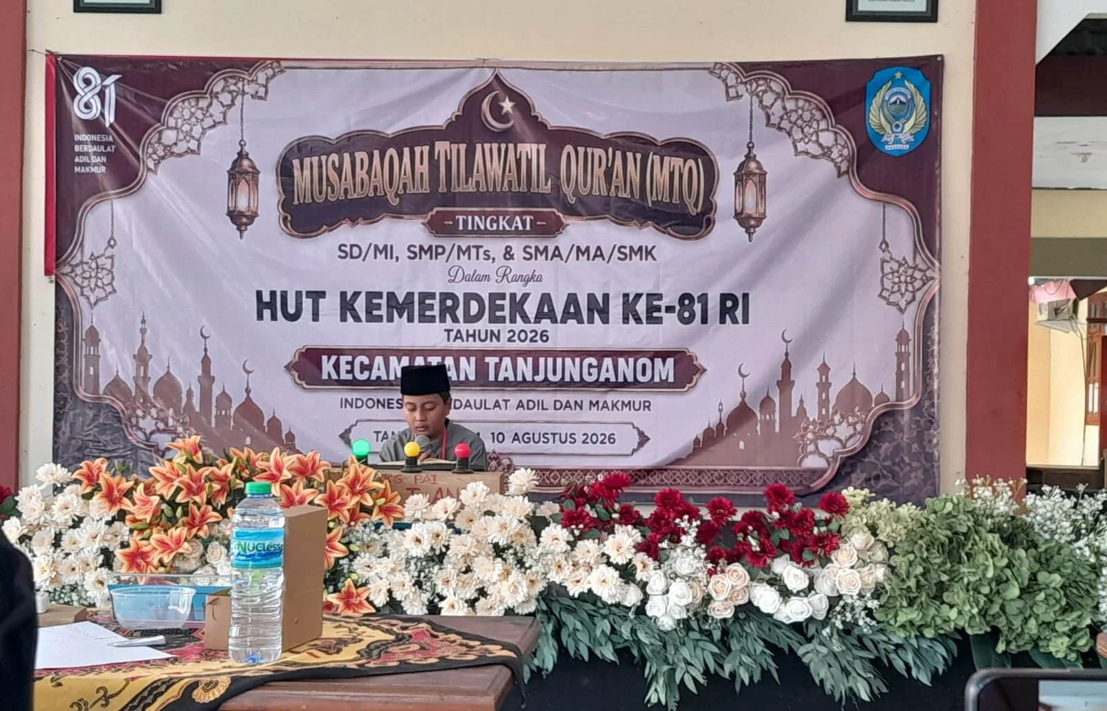 Semarak HUT RI ke-81, Syauqi Husni Dzuljalal Harumkan Nama MIN 4 Nganjuk Lewat MTQ